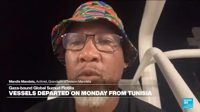 'Video thumbnail for 'Our struggle is intertwined with the Palestinians' struggle', Mandela's grandson says'