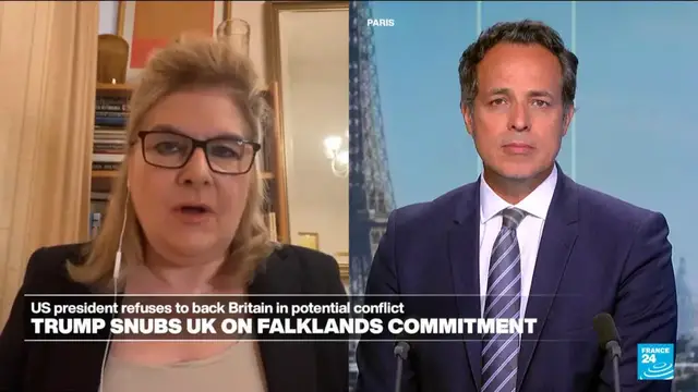Video thumbnail for UK reasserts Falklands sovereignty amid Milei claim and Trump comments