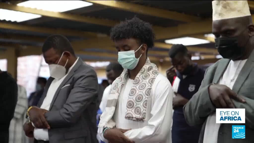 Video thumbnail for Muslims in DR Congo's Bunia mark Eid under Ebola restrictions