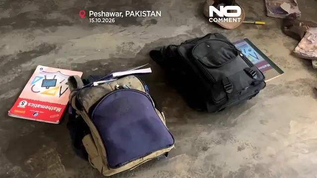 Video thumbnail for Pakistan: Classrooms reduced to rubble in deadly school disaster, at leat 32 pupils killed