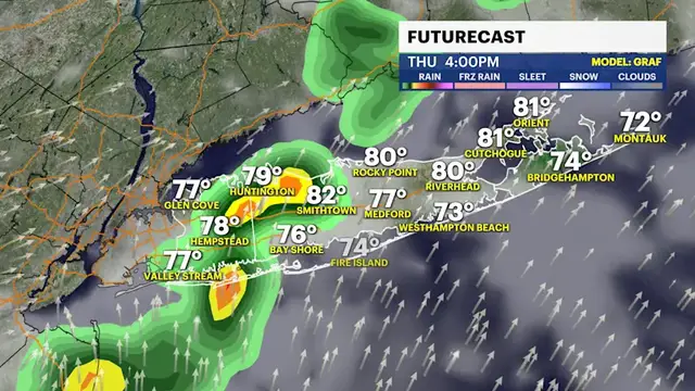 Video thumbnail for A few thunderstorm chances to end the week as hotter, more humid weather moves in
