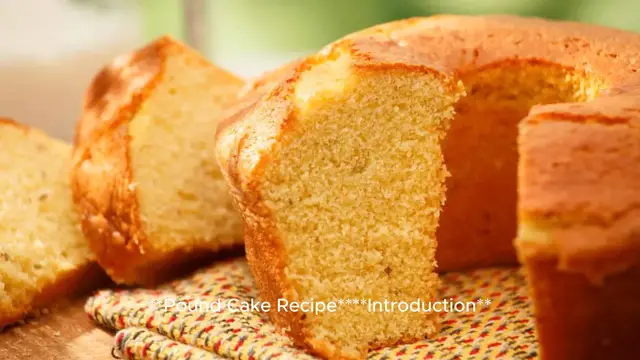 Video thumbnail for Pound Cake Recipe