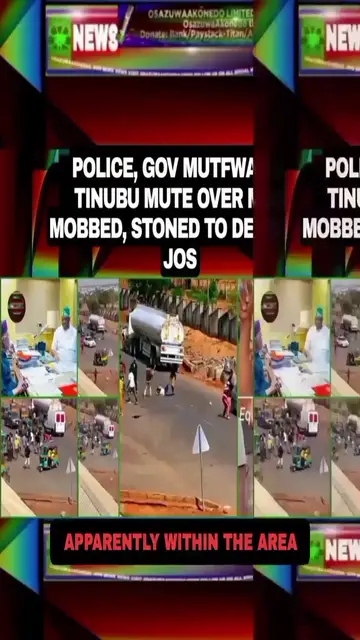 Video thumbnail for Police, Gov Mutfwang, Tinubu Mute Over Man Mobbed, Stoned To Death In Jos