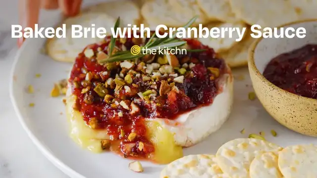 'Video thumbnail for Baked Brie with Cranberry Sauce'