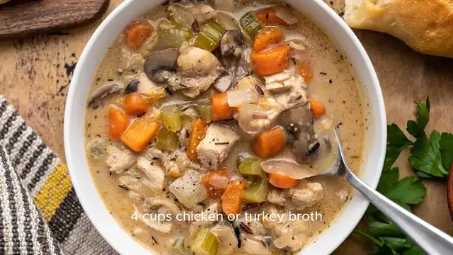 Video thumbnail for Smoked Turkey Wild Rice Soup Recipe