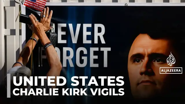 'Video thumbnail for US mourns controversial activist Charlie Kirk with national vigils'