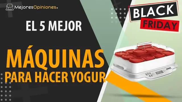 Video thumbnail for 🚩 MEJOR MÁQUINA DE HACER YOGUR - Black Friday 2021 (Comparación y guía de compra)