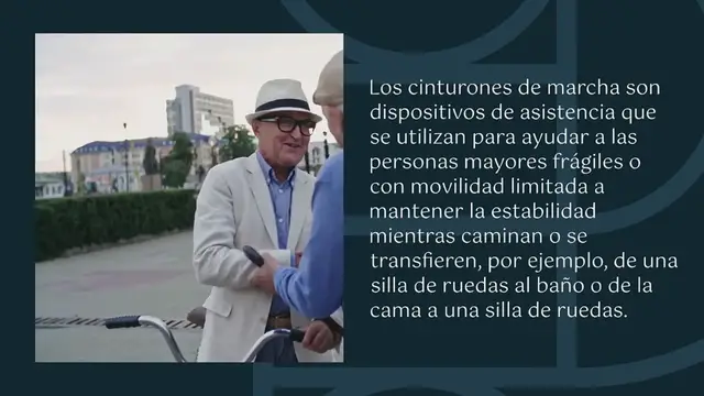 Video thumbnail for Cinturones de marcha para adultos mayores: