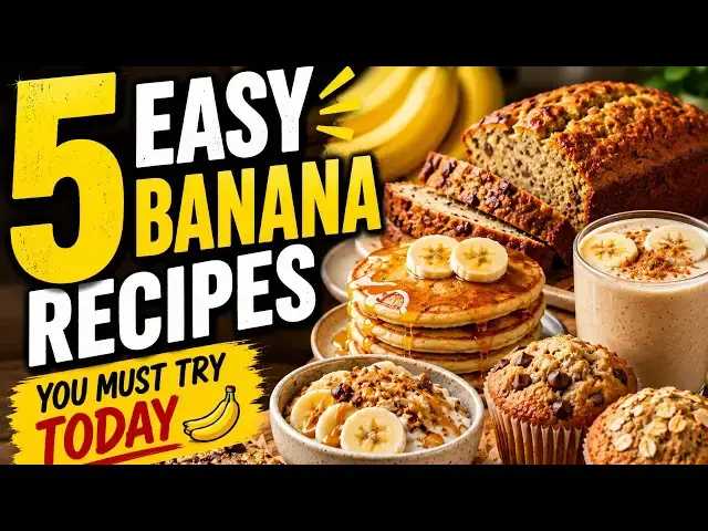 Video thumbnail for 5 Easy Banana Recipes You Must Try Today 🍌