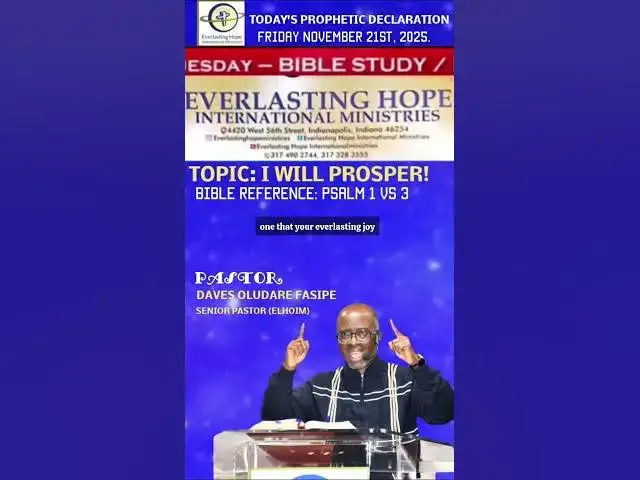 Video thumbnail for PROPHETIC DECLARATION