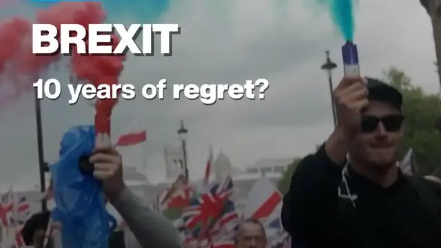 Video thumbnail for Brexit: What has changed for the British, 10 years later?
