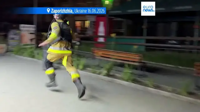 Video thumbnail for One killed in Russian drone strike on Ukraine's Zaporizhzhia