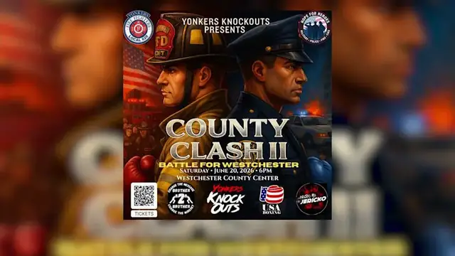 Video thumbnail for Westchester County Clash return with police, firefighters boxing for a cause