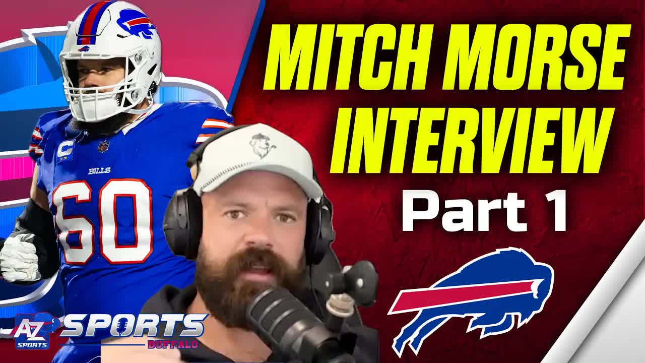 Video thumbnail for A to Z Sports - Buffalo Bills: Mitch Morse Reacts to McDermott Firing, Joe Brady, Josh Allen, and Maxx Crosby!