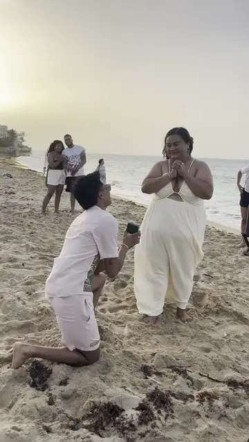 Video thumbnail for Sunset Beach Proposal during Salsa Class in Puerto Rico