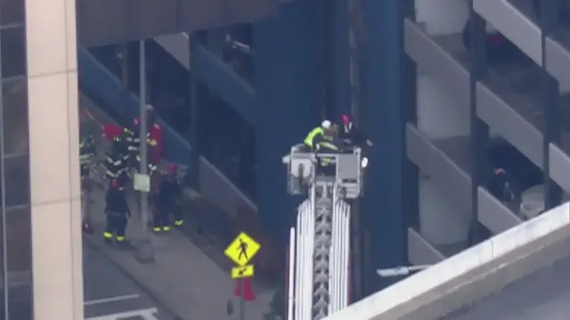 'Video thumbnail for Parking garage floor partially collapses in White Plains'