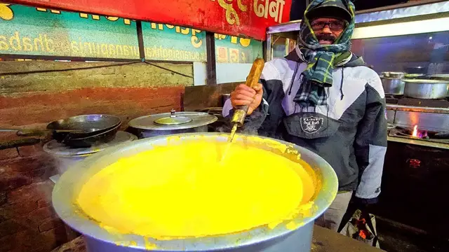 'Video thumbnail for Indian Street Food - HIGHWAY CURRY! ALL-NIGHT STREET FOOD IN INDIA - Amritsar to Delhi DHABA Tour!'