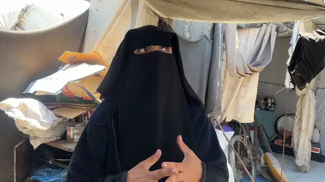 Video thumbnail for On World Refugee Day, displaced Gazans describe life in tents amid Israeli ceasefire violations.
