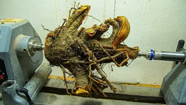 Video thumbnail for Woodturning – Rooty Firewood to Beautiful Vase