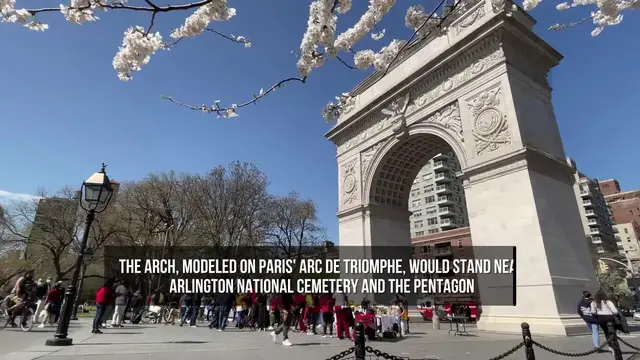 Video thumbnail for Trump Says Planned Washington Arch Will House Drones and Snipers.