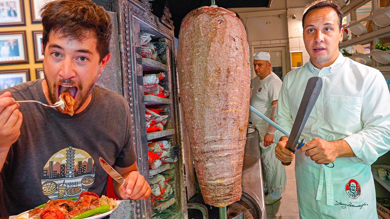 Video thumbnail for My Family Tries Turkey's #1 Kebab Bursa İSKENDER + Turkish Street Food Road Trip!