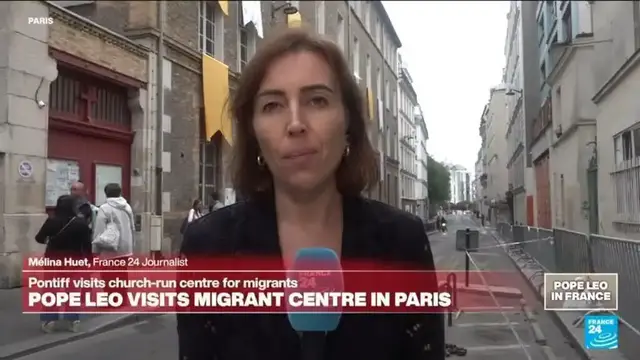 Video thumbnail for Pope Leo XIV visits France and meets migrants and margialised people