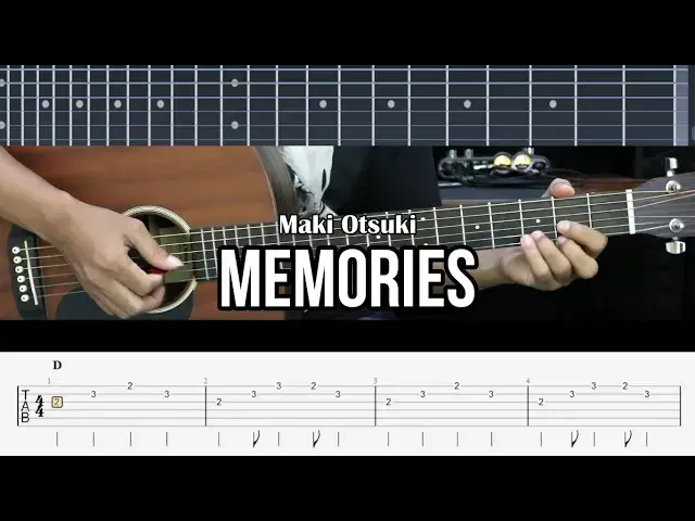 Video thumbnail for Memories (Ost. One Piece) - Maki Otsuki | EASY Guitar Lessons TAB for Beginners - Guitar Tutorial