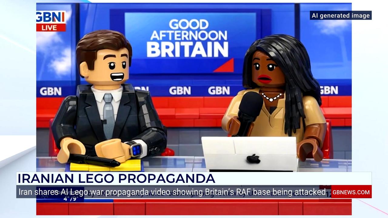 Video thumbnail for 'Look at us!' Watch hilarious moment Tom Harwood and Nana Akua react to lego AI versions of themselves