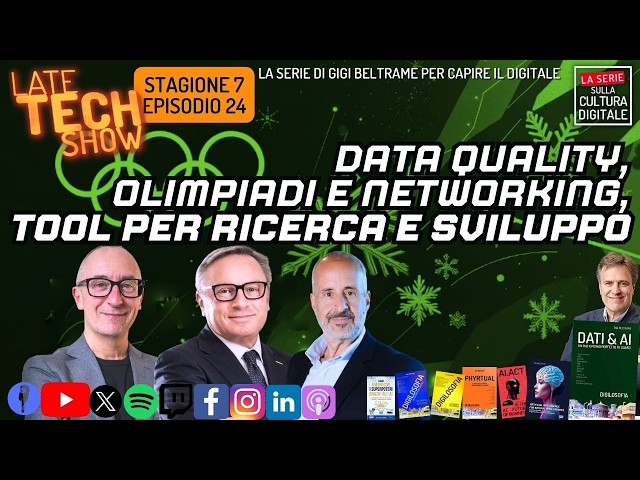 Video thumbnail for Data quality, Olimpiadi e networking, tool per ricerca e sviluppo - S07e24