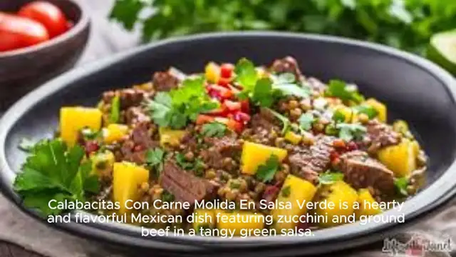 Video thumbnail for Calabacitas Con Carne Molida En Salsa Verde