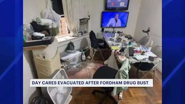 Video thumbnail for Fordham drug bust prompts daycare evacuations after fentanyl thrown from apartment, authorities say