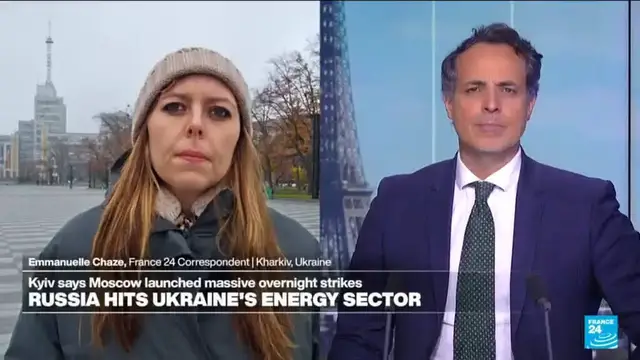 'Video thumbnail for Massive Russian attack damages Ukraine's energy network, killing one'