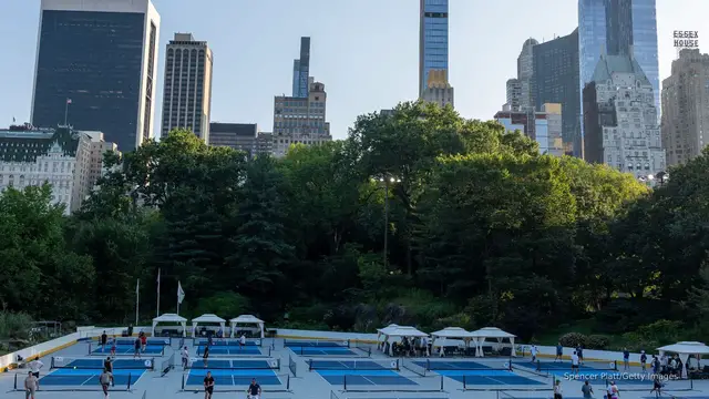 'Video thumbnail for Even New York’s iconic Times Square is not immune to the pickleball takeover'