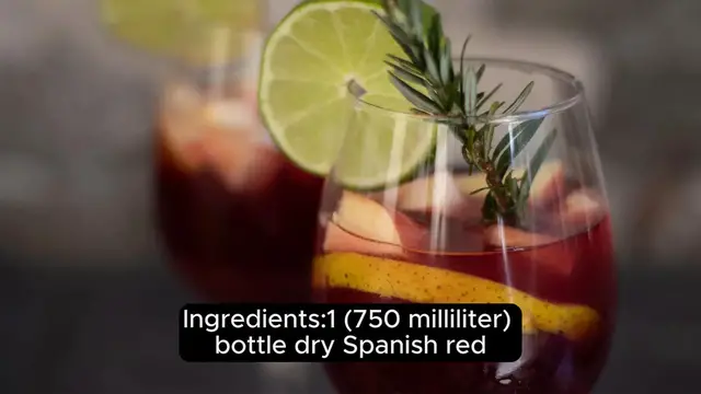 Video thumbnail for Red sangria recipe