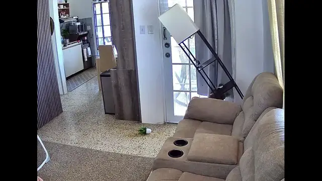Video thumbnail for US: Mother Saves Baby from Falling Floor Lamp.