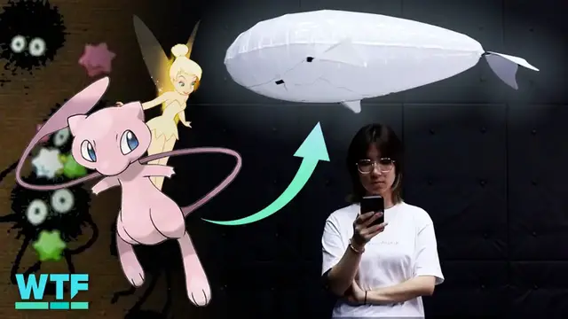 Video thumbnail for Soft flying robots inspired by Disney, Studio Ghibli and Pokemon