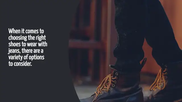 Video thumbnail for What Shoes To Wear With Jeans