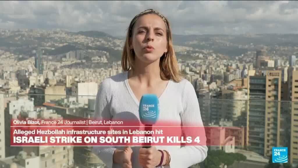 Video thumbnail for War in the Middle East: Israeli strike on South Beirut kills at least 4 people