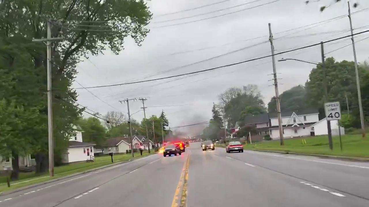 Video thumbnail for US: Car Fire Spotted in Gates, NY.