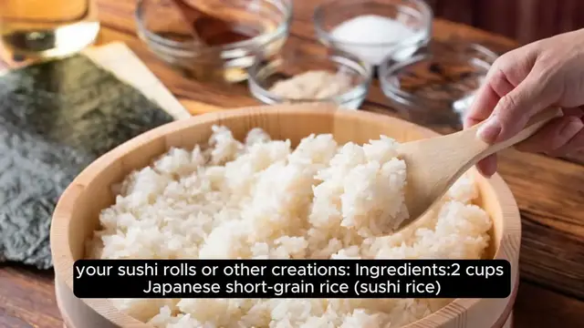 Video thumbnail for Sushi rice recipe