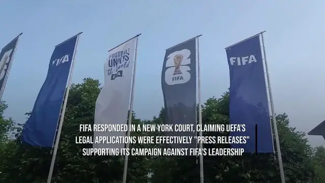 Video thumbnail for FIFA Accuses UEFA Of 'Smear Campaign' Against President Gianni Infantino.