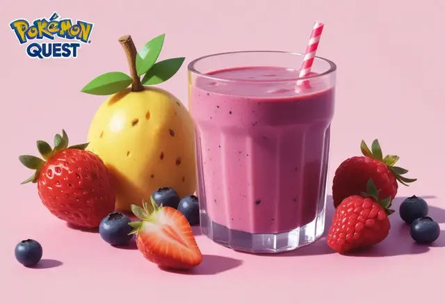 Video thumbnail for Pokémon Quest Recipe  :  Berry Smoothie