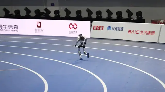 Video thumbnail for China: World Humanoid Robot Games in Beijing.