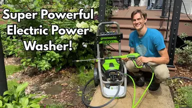 'Video thumbnail for Amazing ELECTRIC Power Washer - Greenworks 3000psi'