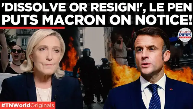 'Video thumbnail for Macron Under Siege As Le Pen Threatens Political Endgame Nationwide | Times Now World'