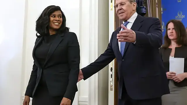 Video thumbnail for Russian foreign minister hosts his Guinea-Bissau counterpart in Moscow