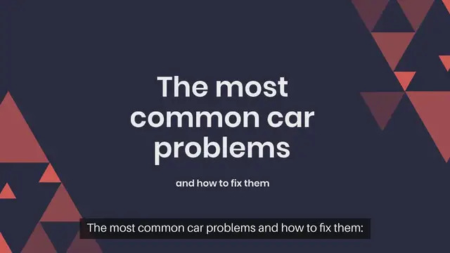 Video thumbnail for The most common car problems and how to fix them
