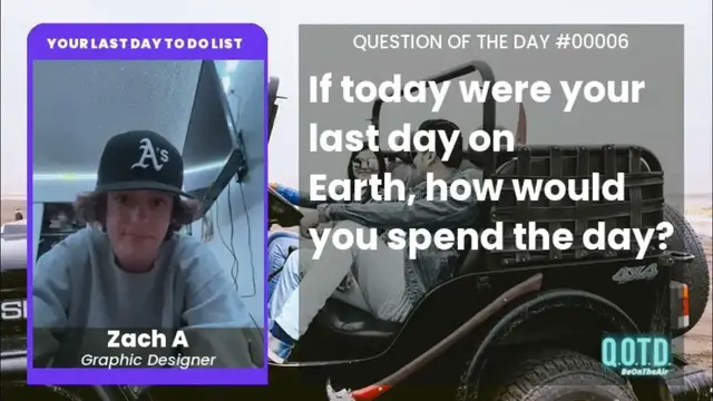 Video thumbnail for Zach is living his... naked truth on his last day. Wild!