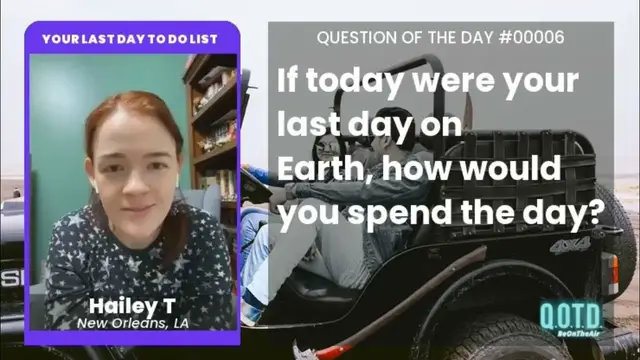 Video thumbnail for Hailey might take a nap on her last day on Earth, as well as eat and hang out!