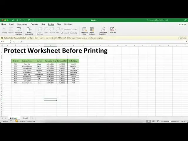 Video thumbnail for Excel 365: Protect Worksheet Trước Khi In